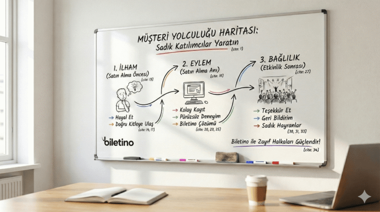 Bilet Alımından Etkinlik Sonrasına: “Müşteri Yolculuğu Haritası” ile Sadık Katılımcılar Yaratın