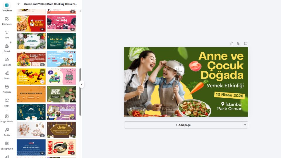 Etkinlik kapak görseli tasarımı